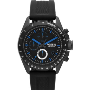 Watch strap Fossil CH2897 Silicone Black 22mm